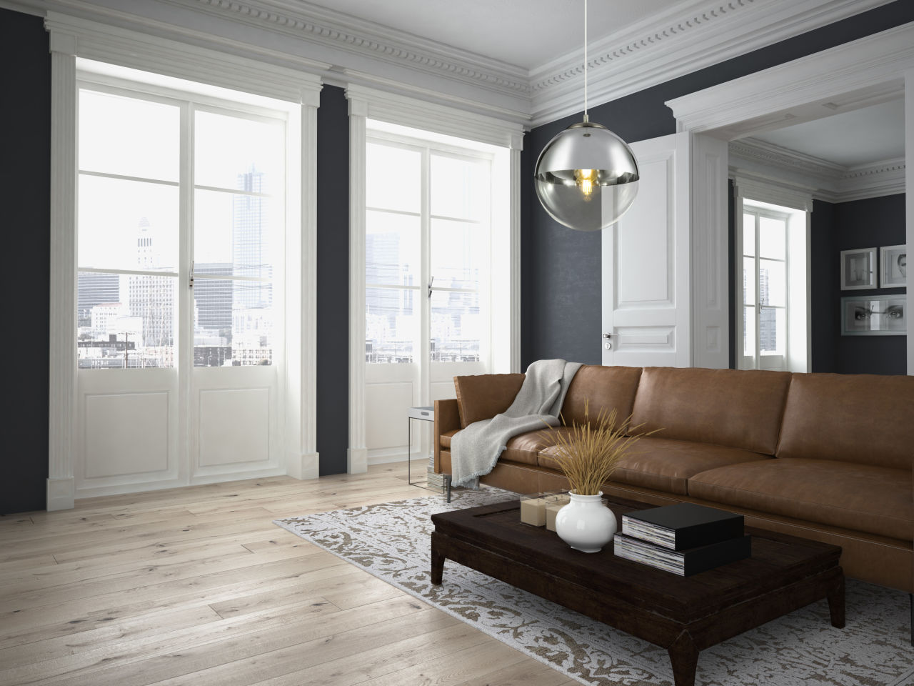 Globo Lighting - VARUS - Hängeleuchte Metall Nickel matt, 1x E27