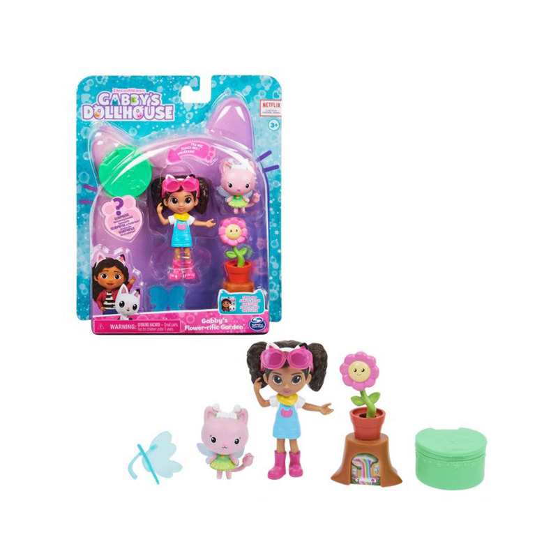 Gabby et la maison magique - Pack 2 figurines et accessoires - Coffret Jardin Enchanté Spin Master