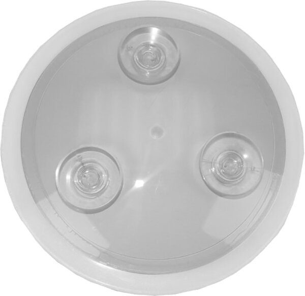 Fantasia Spiegel, 7-fach-Vergrößerung Durchmesser 23 cm mit 3 Saugnäpfen, Kunststoff Kosmetikspiegel