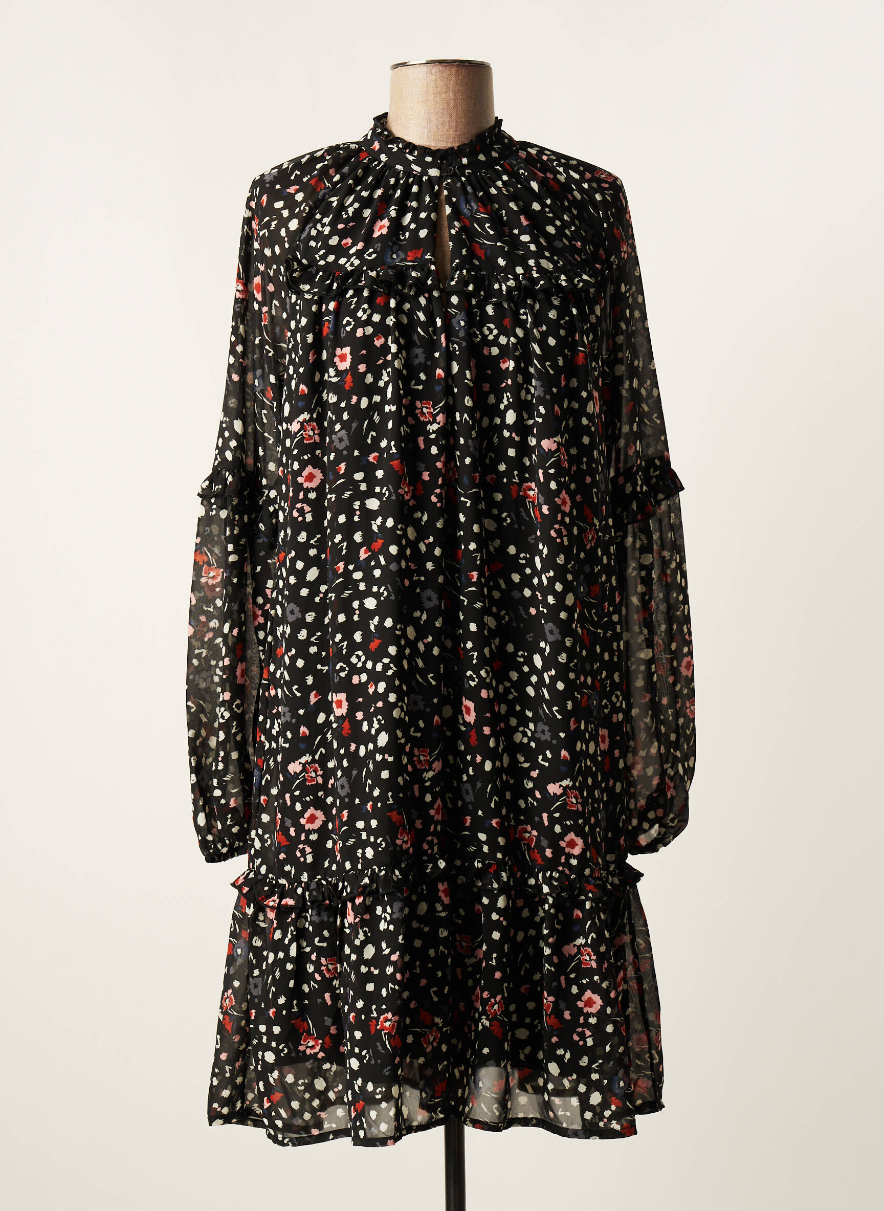 Vero Moda Robes Mi Longues Femme couleur noir