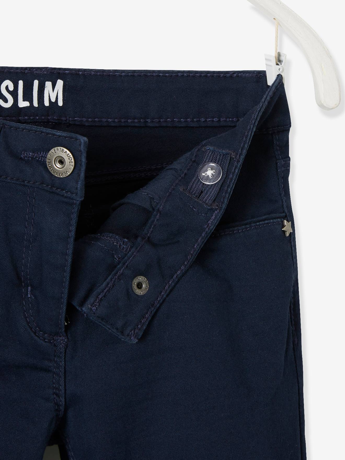 Vertbaudet Mädchen Slim-Fit-Hose, Hüftweite COMFORT - grün