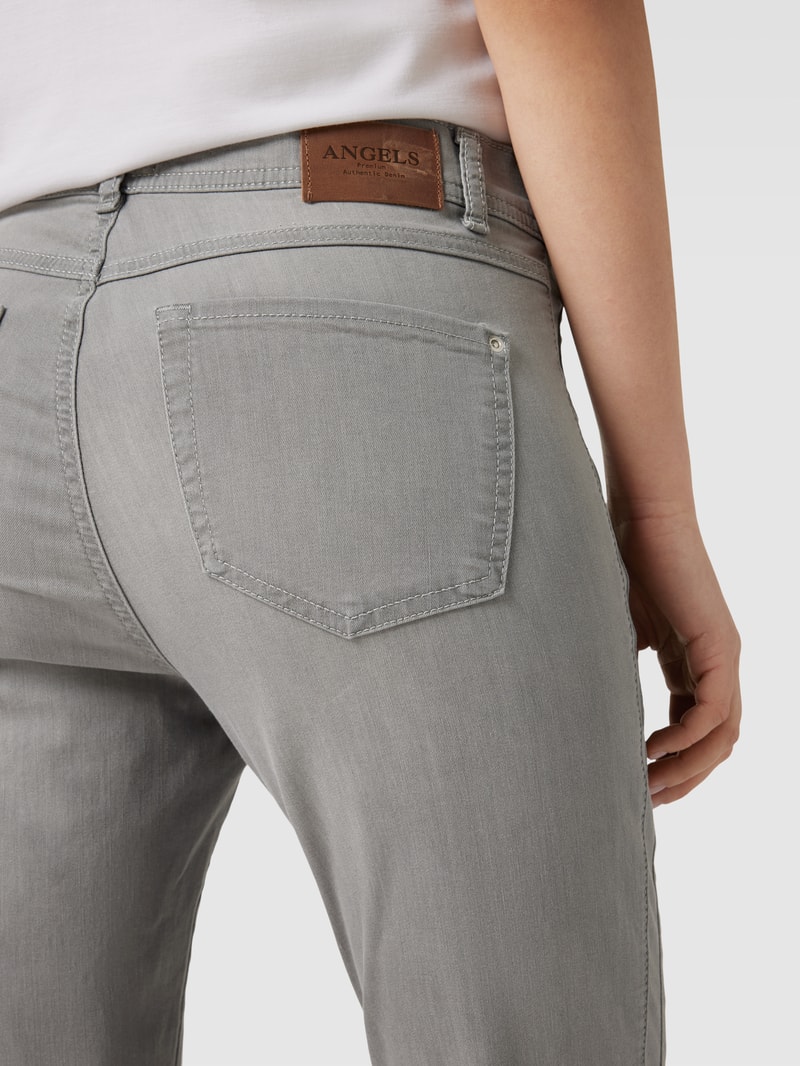 Jeans im 5-Pocket-Design Modell 'ORNELLA' in hellgrau