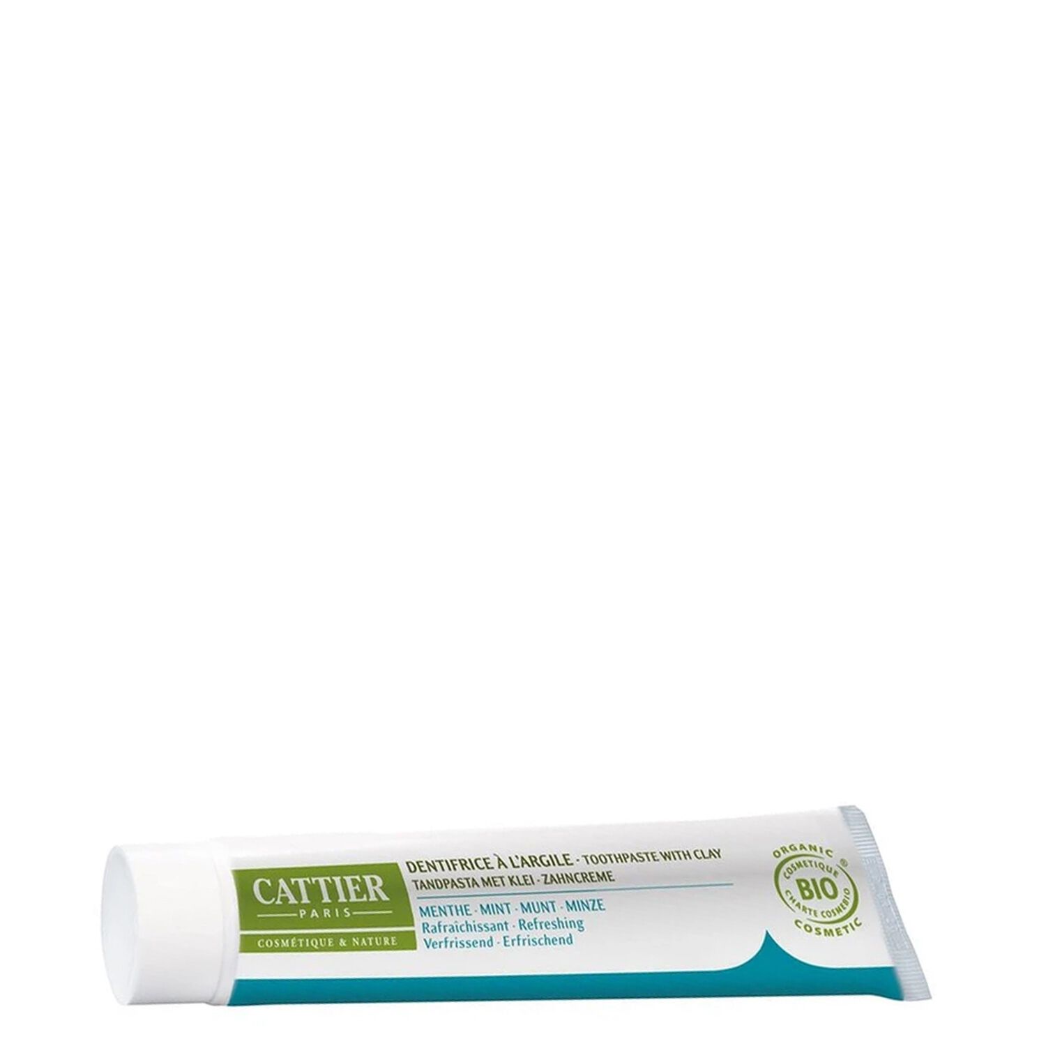 Cattier Dentargile Menthe Dentifrice Reminéralisant à l'Argile 75 ml