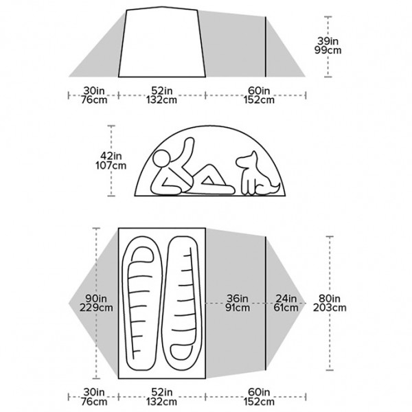 Big Agnes - Blacktail 2 Hotel - 2-Personen Zelt