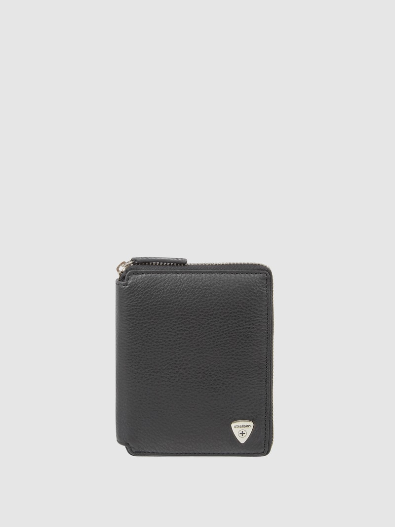 Geldbörse aus Leder in schwarz