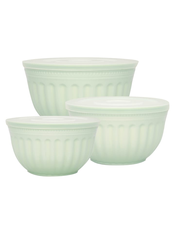 Greengate Kunststoff Schalenset ALICE PALE GREEN Grün mit Deckel 3er Set günstig kaufen onesize