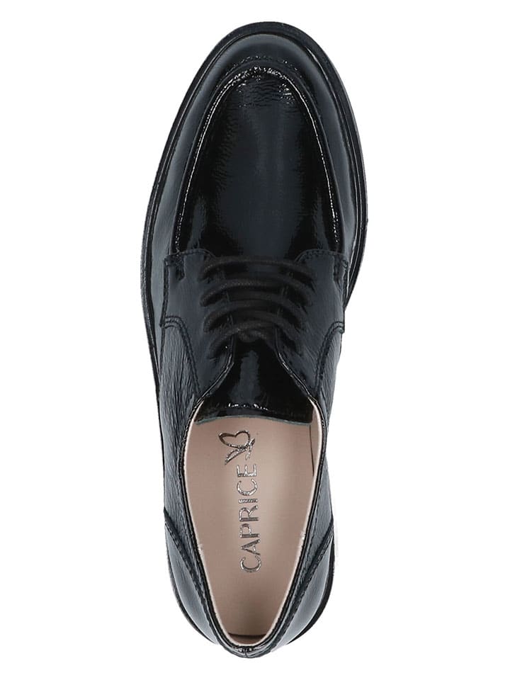 Caprice Leder-Schnürschuhe in Schwarz günstig kaufen