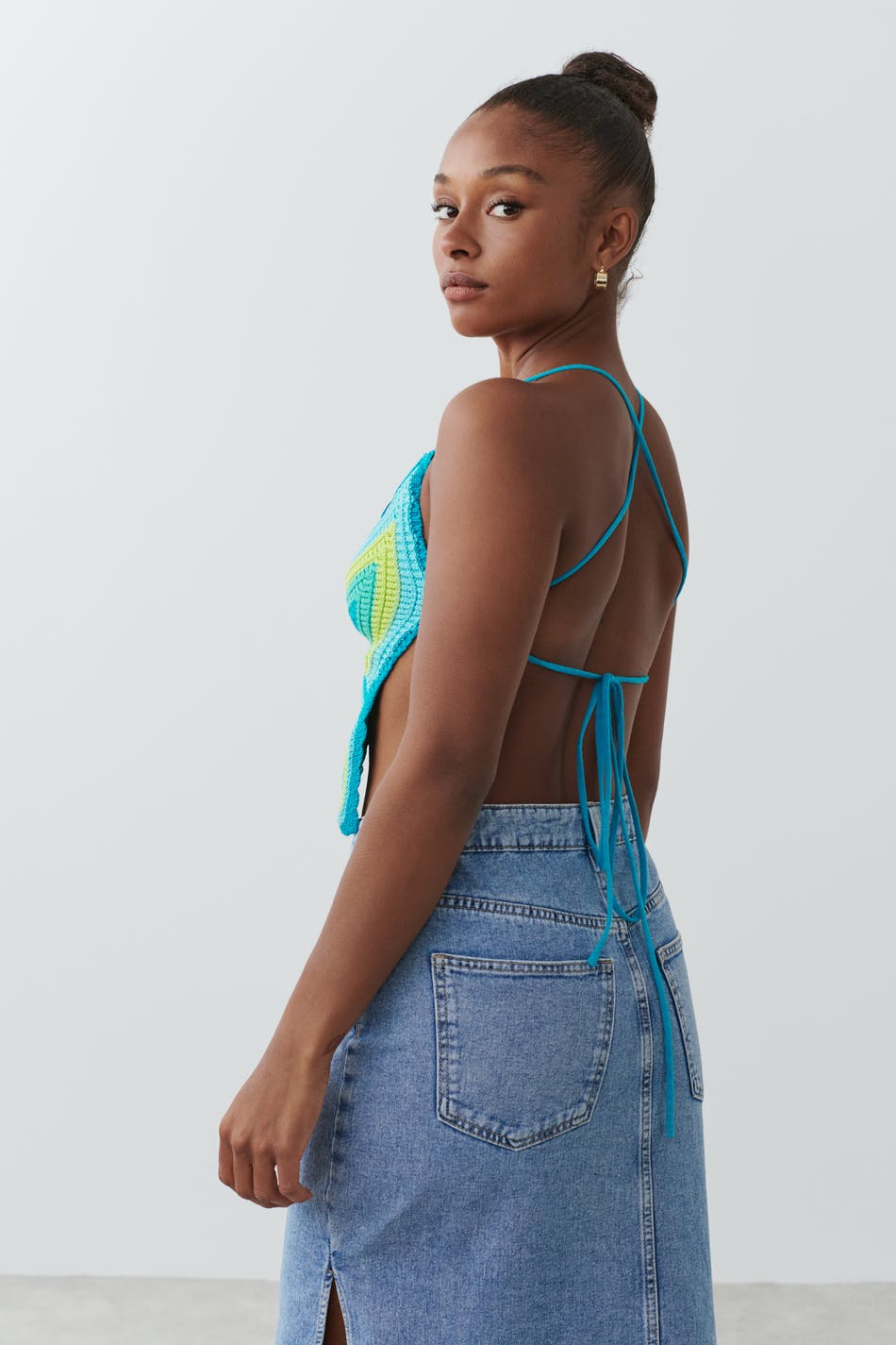 Butterfly crochet top