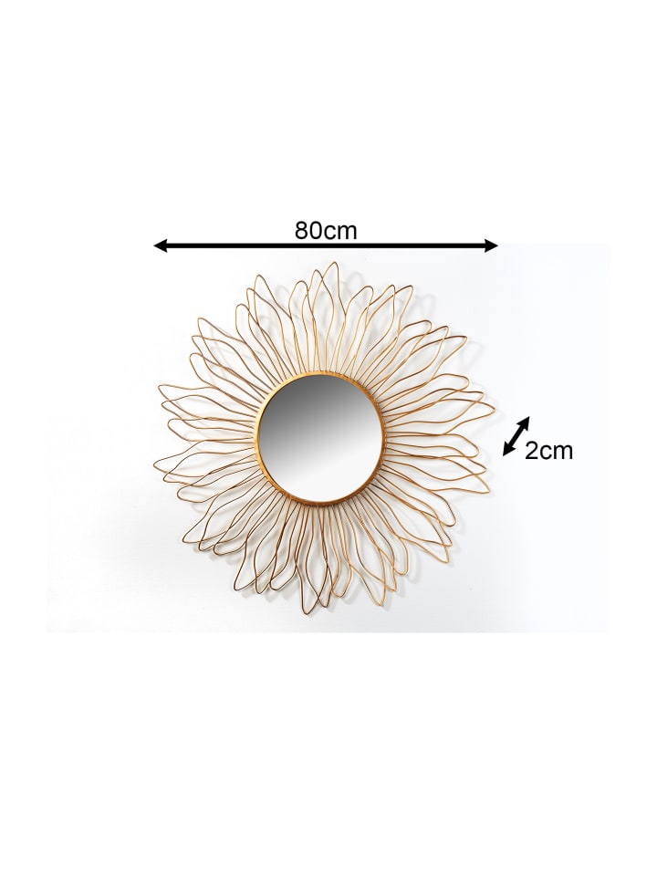 kobolo Wandspiegel WALLMIRRORSUN in Gold günstig kaufen onesize
