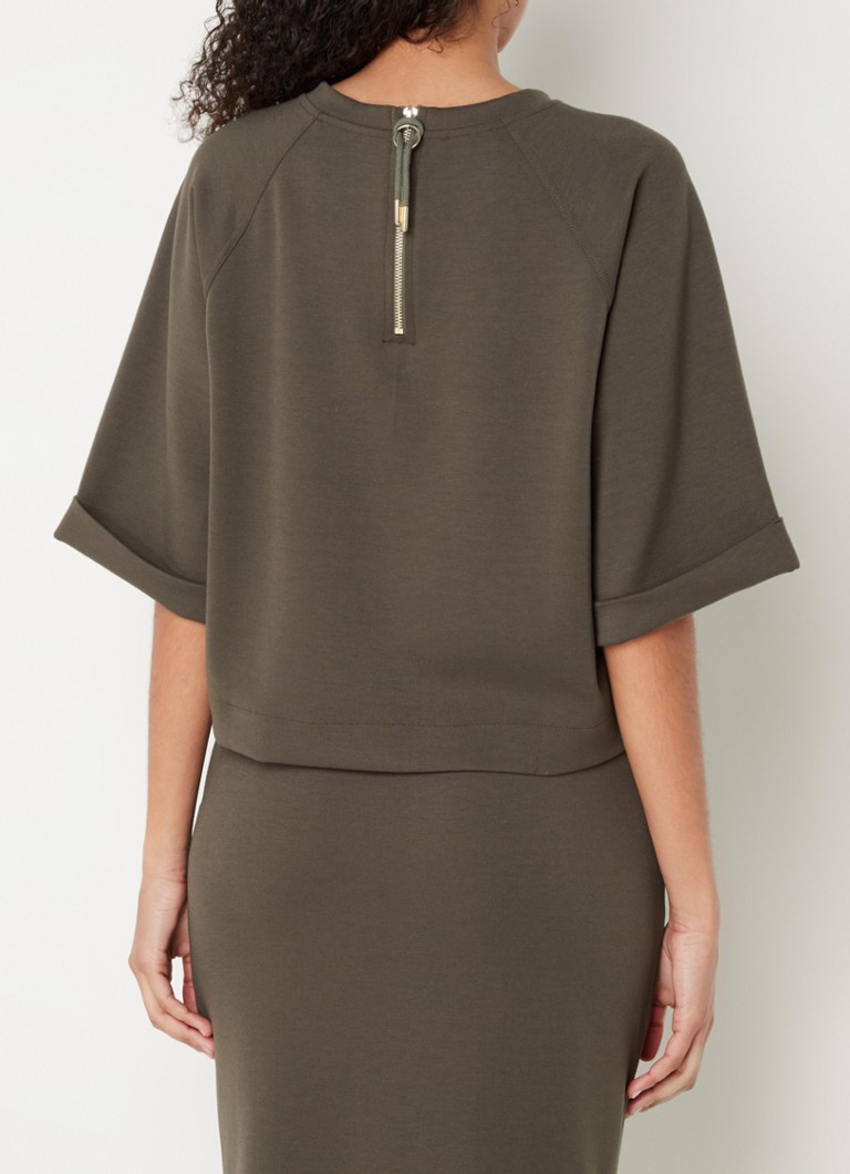 Cinque Ciine oversized crop τοπ με φερμουάρ