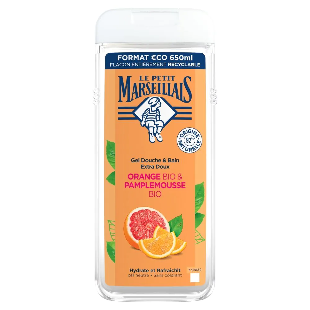 Ле Петит Марсеиллаис гел за туширање и купање БИО грејпфрут и БИО наранџа