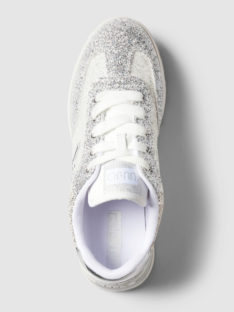 Sneaker mit Glitter-Effekt Modell 'AMAZING' in silber