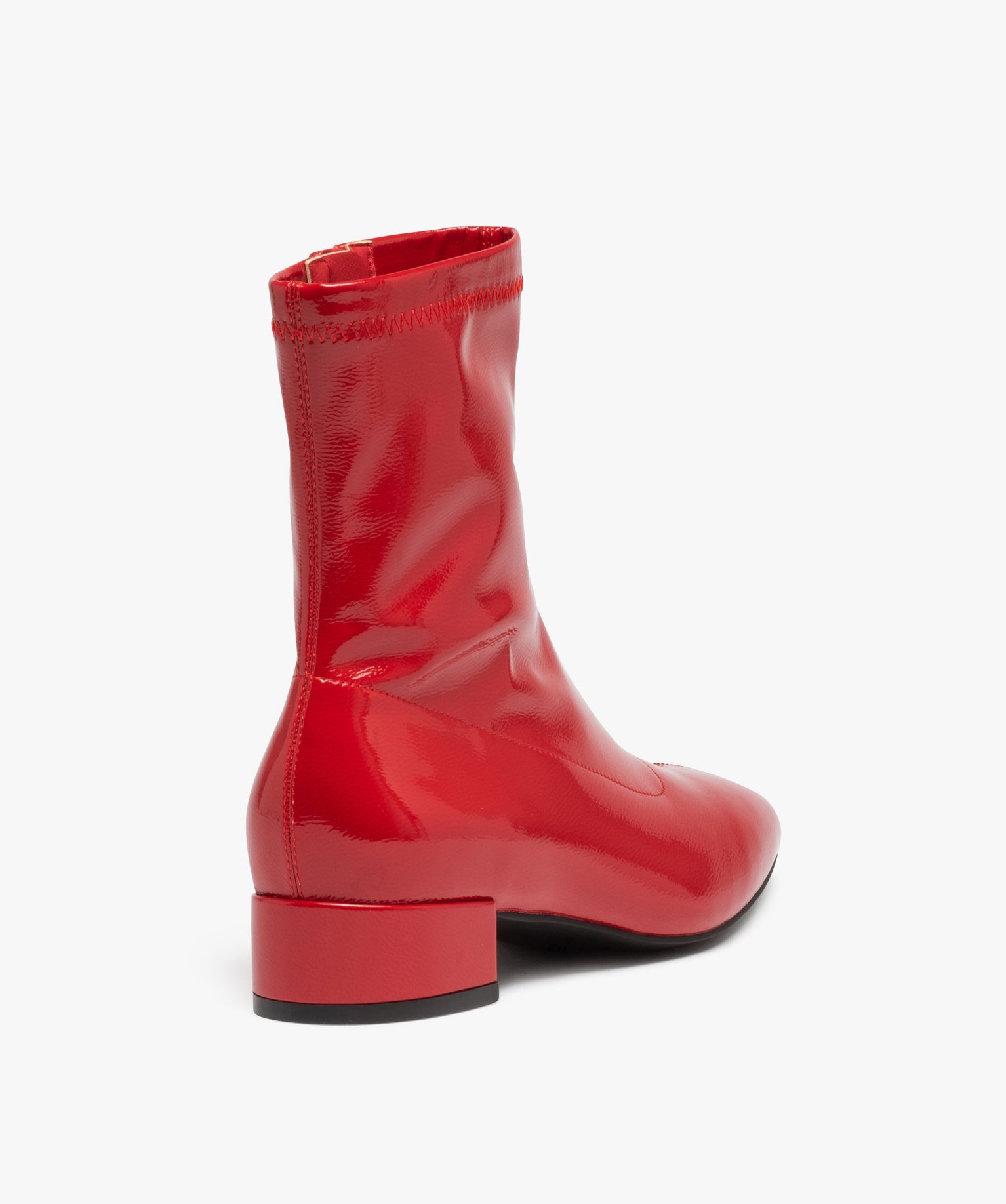 Boots chaussettes à tige souple femme rouge | GEMO