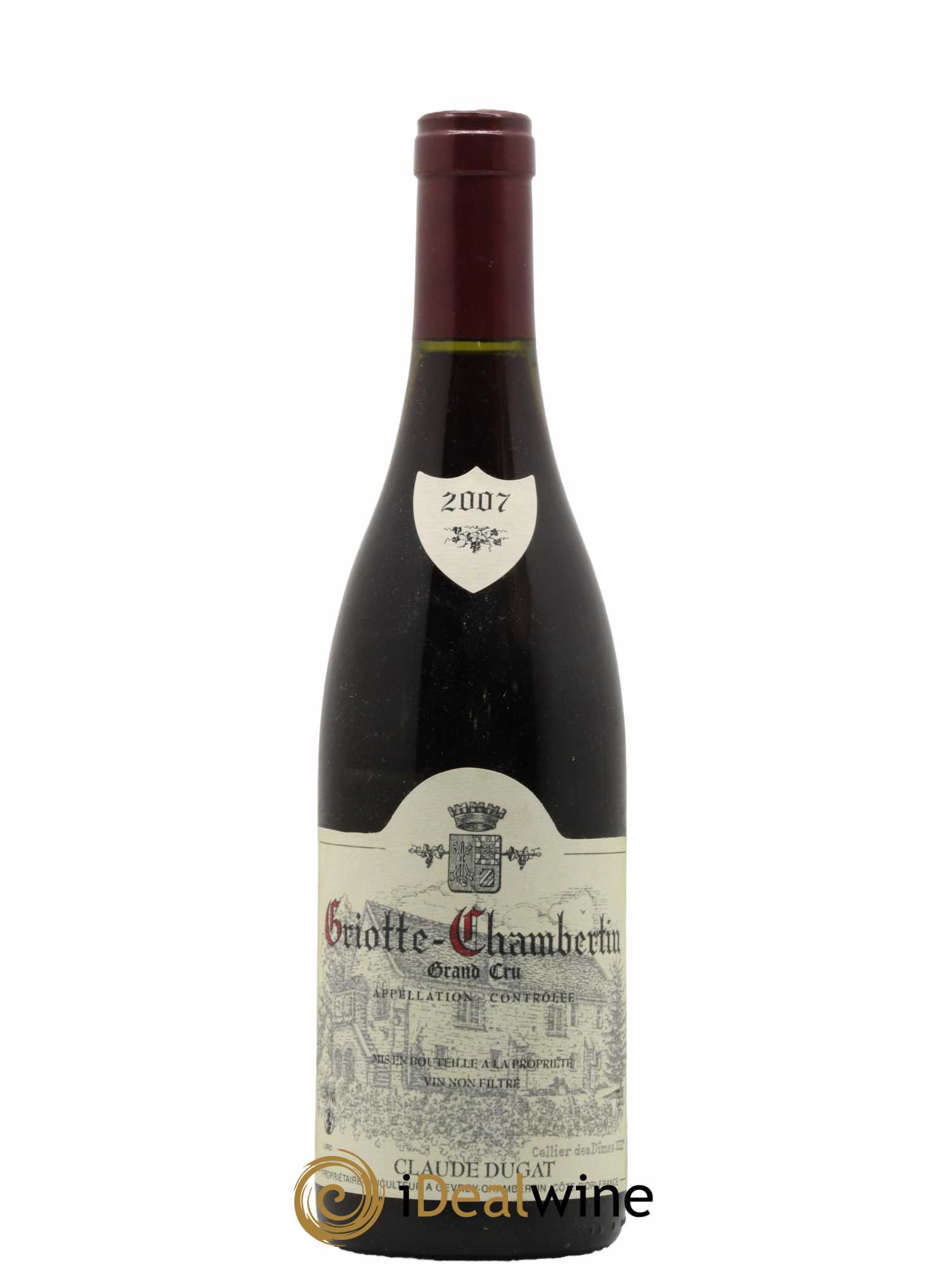 Griotte-Chambertin Grand Cru Claude Dugat  2007 - Lot de 1 Bouteille