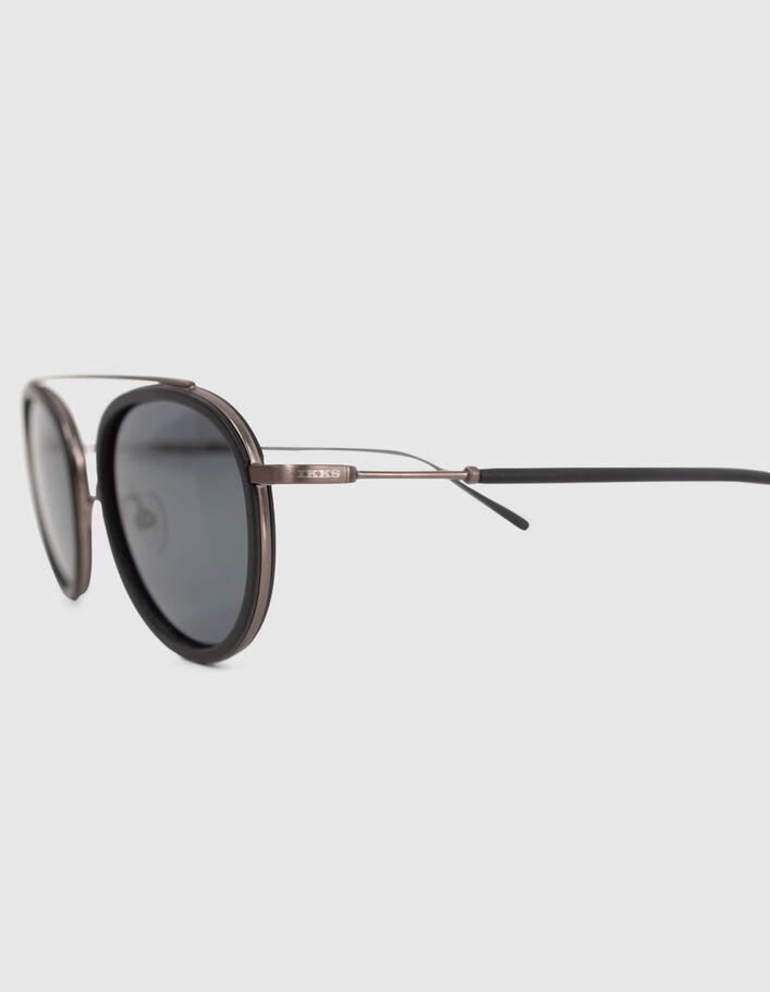 Lunettes solaires noires style pantos Homme