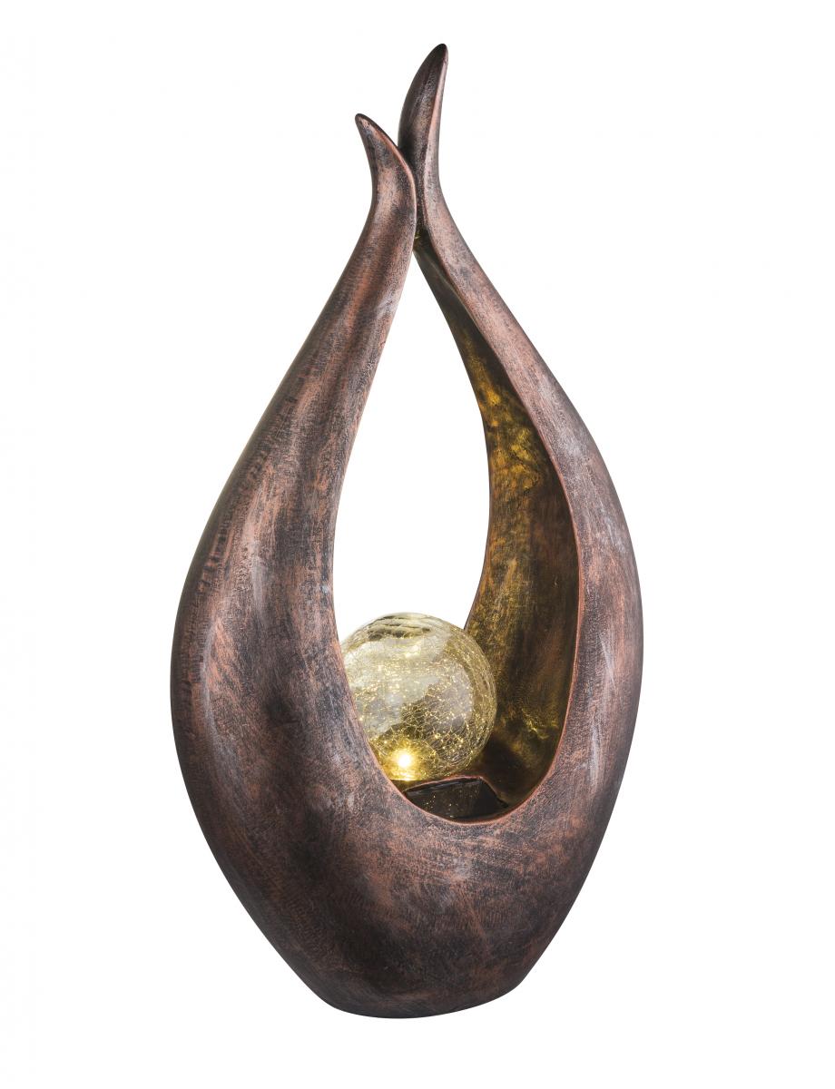 Globo Lighting - SOLARLEUCHTE KUNSTSTOFF BRONZEFARBEN, 1XLED - Solarleuchte Kunststoff bronzefarben, LED