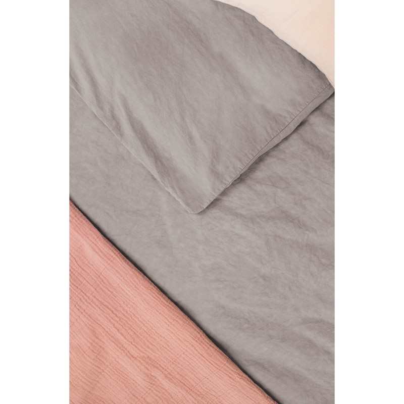Housse de Couette Enfant en Lin et Coton Bio + taie d'oreiller