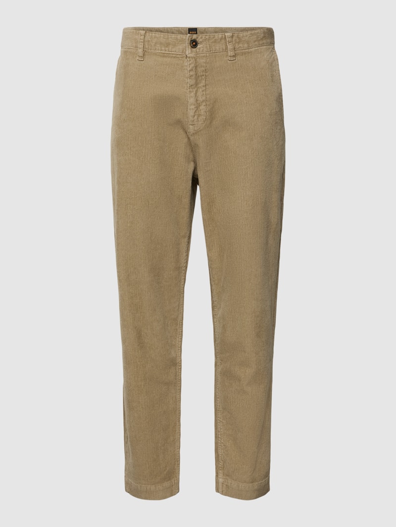 Cordhose mit Gesäßtaschen Modell 'Statum' in beige