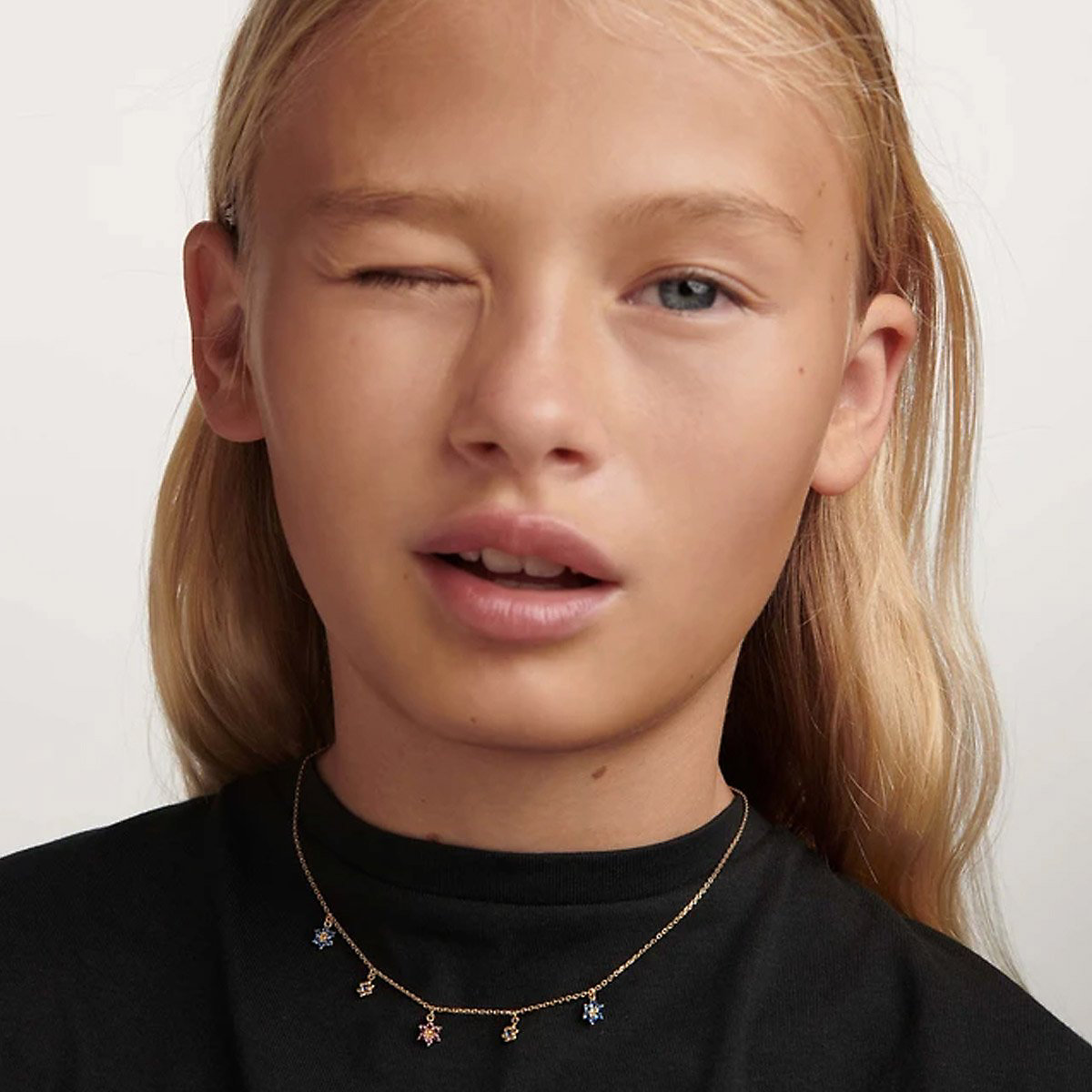Kinder-Kette Les Filles Goldfarben Halsketten