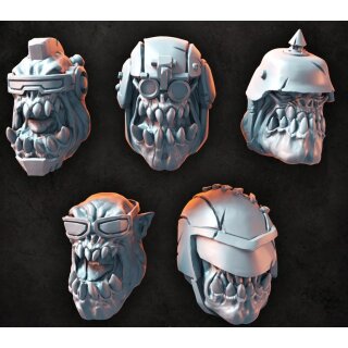 Orc Biker Heads (5)