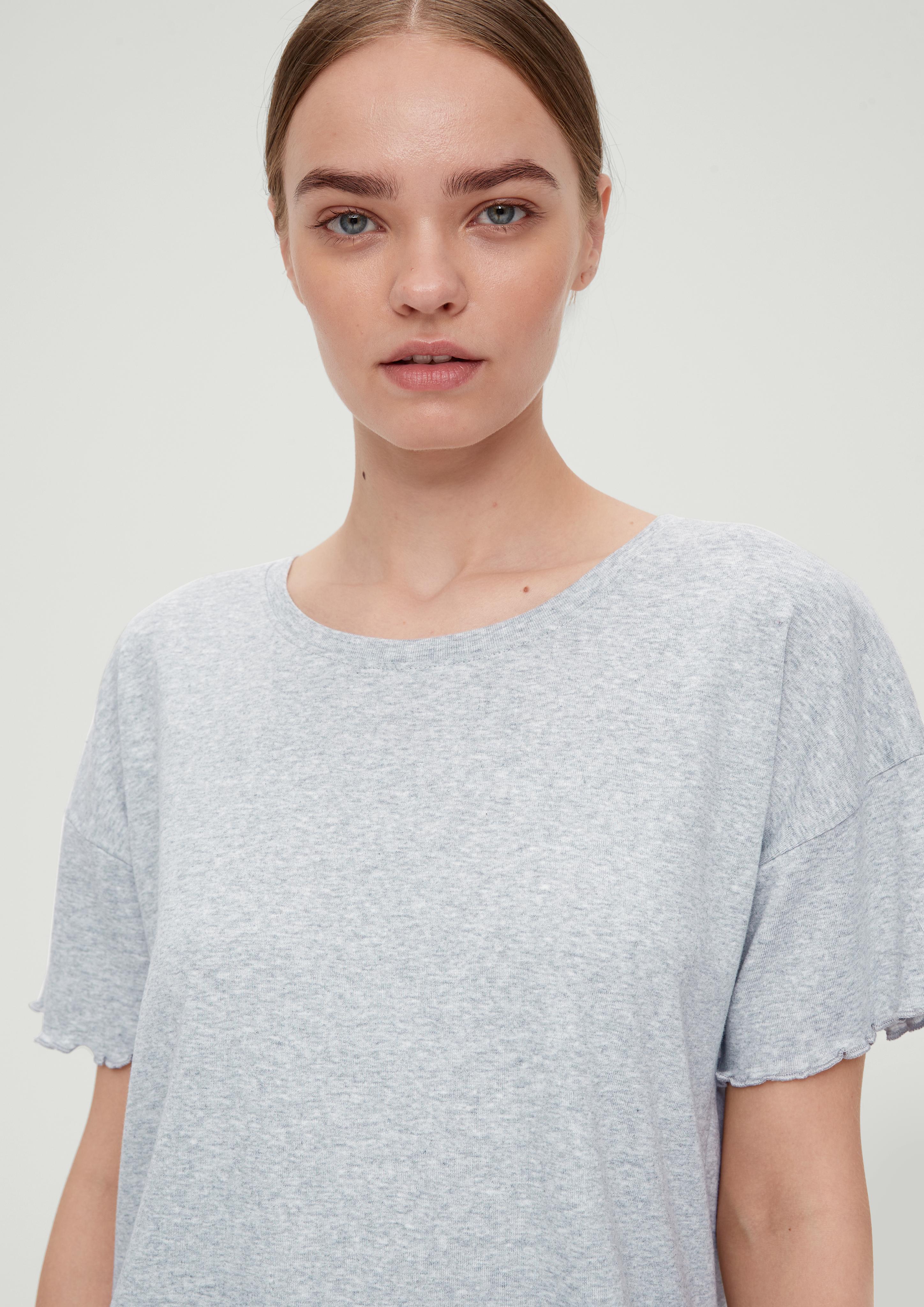 Pyjama-Shirt mit Rollsaum  6008384-9000