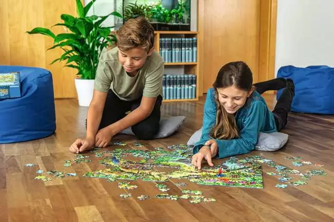 Kinderpuzzle ab 9 Jahren - EXIT Puzzle Kids Die Dschungelexpedition - 368 Teile
