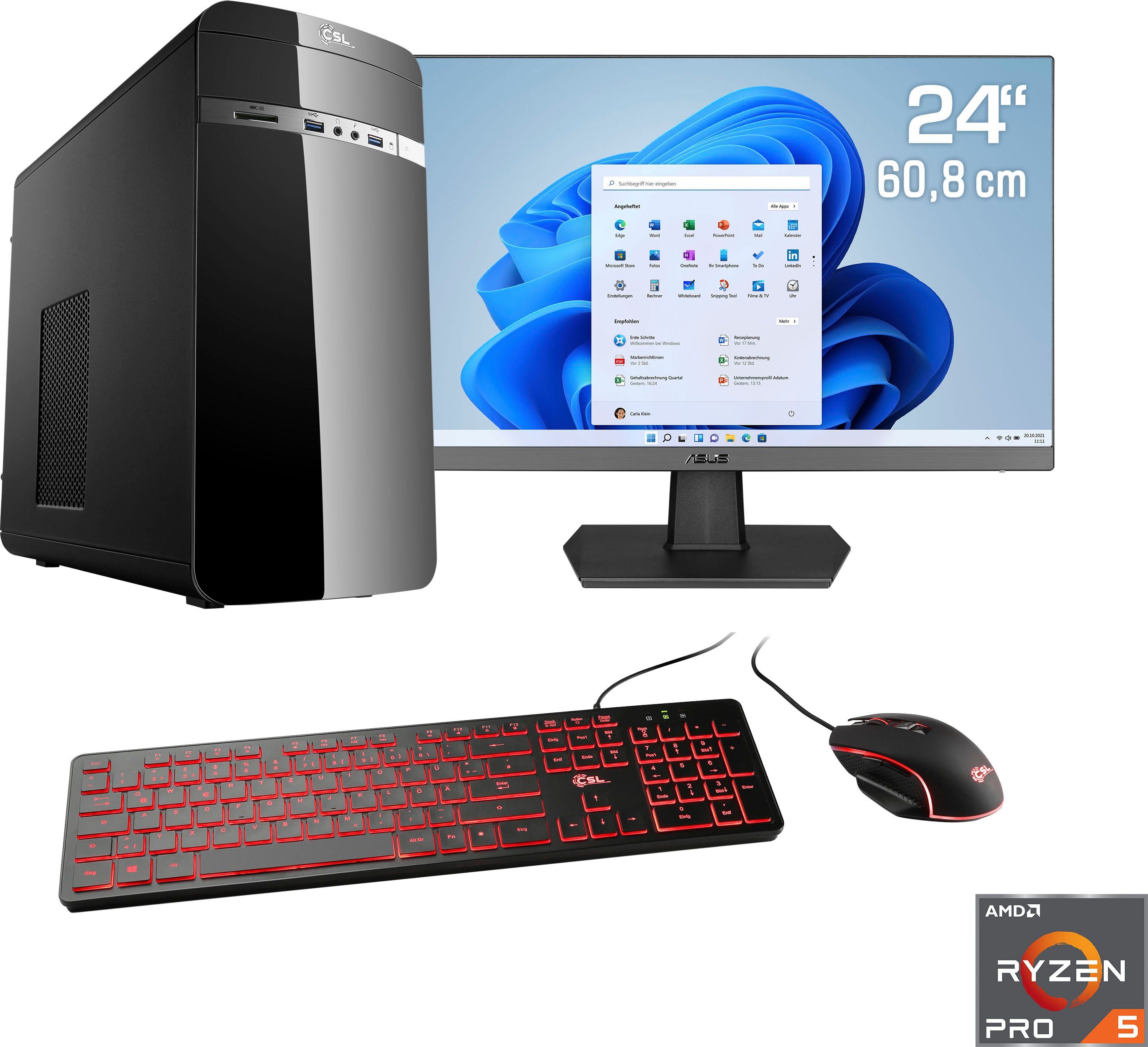 CSL Sprint V28910 Gaming-PC-Komplettsystem (24