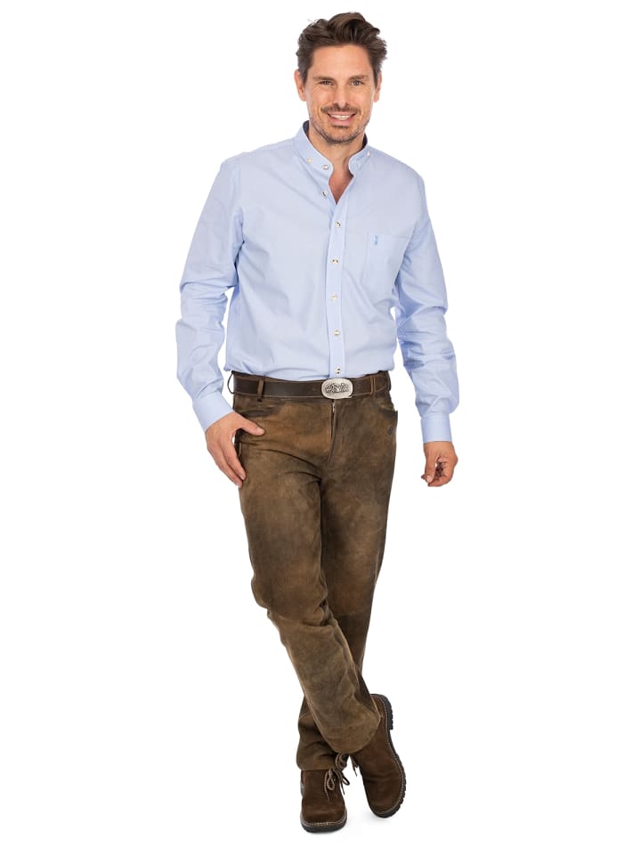MADDOX Lederhose FLORINUS in dunkelbraun günstig kaufen
