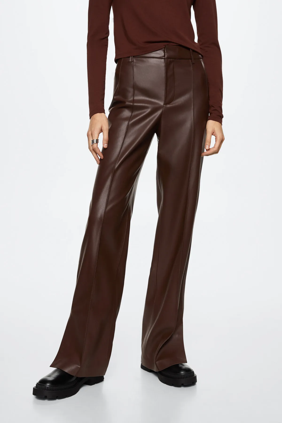 MANGO  Braune Damenhose 37035902
