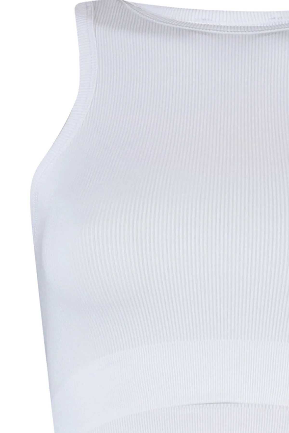 Trendyol Collection  Weißer nahtloser/nahtloser, leicht stützender/formender gestrickter Sport-BH TWOSS21SS0024