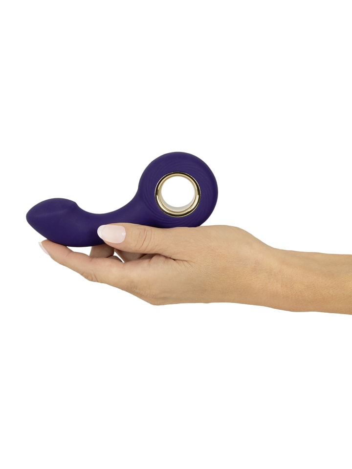 Sweet Smile Vibrator Vibrating G-&P-Spot Massager in lila günstig kaufen 13,5 cm