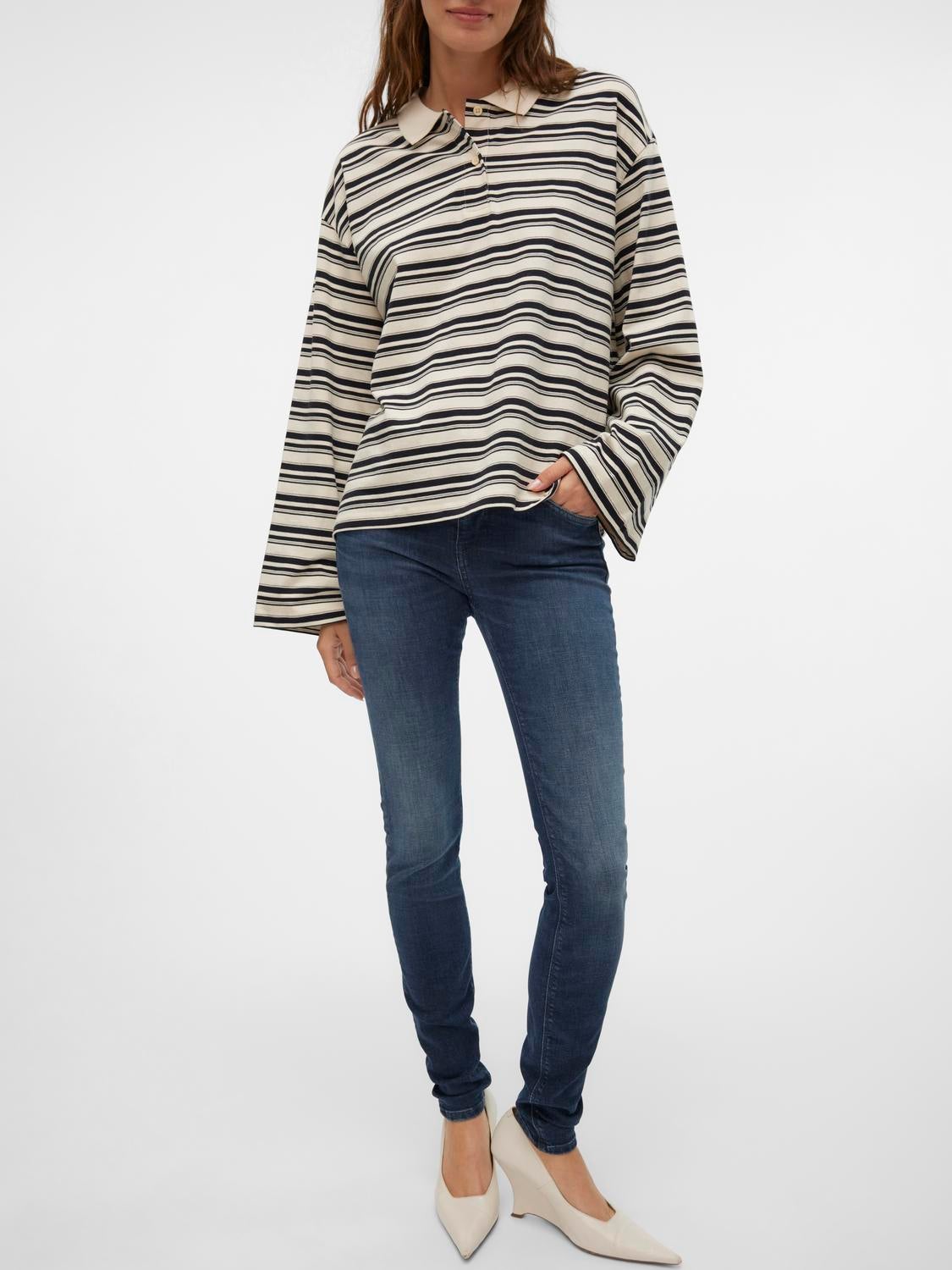 VMLUX Mid Rise Slim Fit Jeans