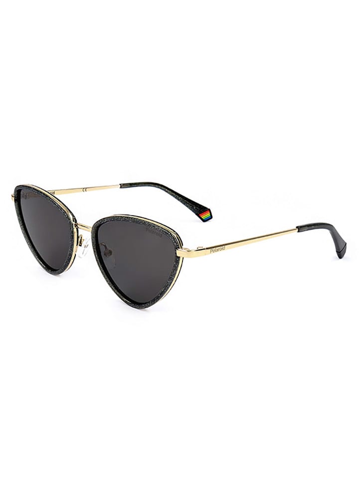 Polaroid Damen-Sonnenbrille in Grau/ Gold günstig kaufen 55