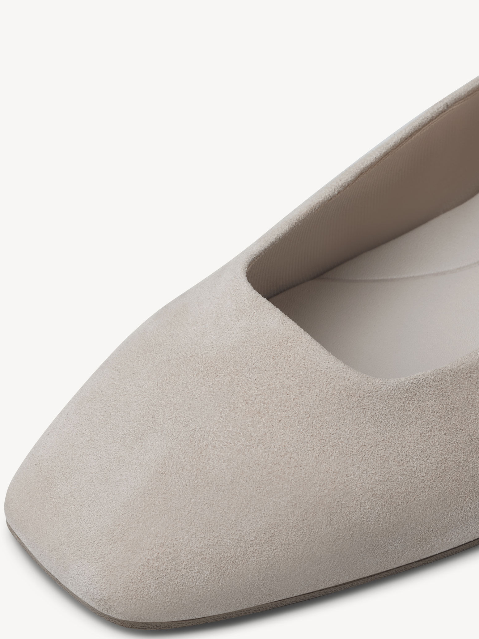 Ballerine en cuir - beige
