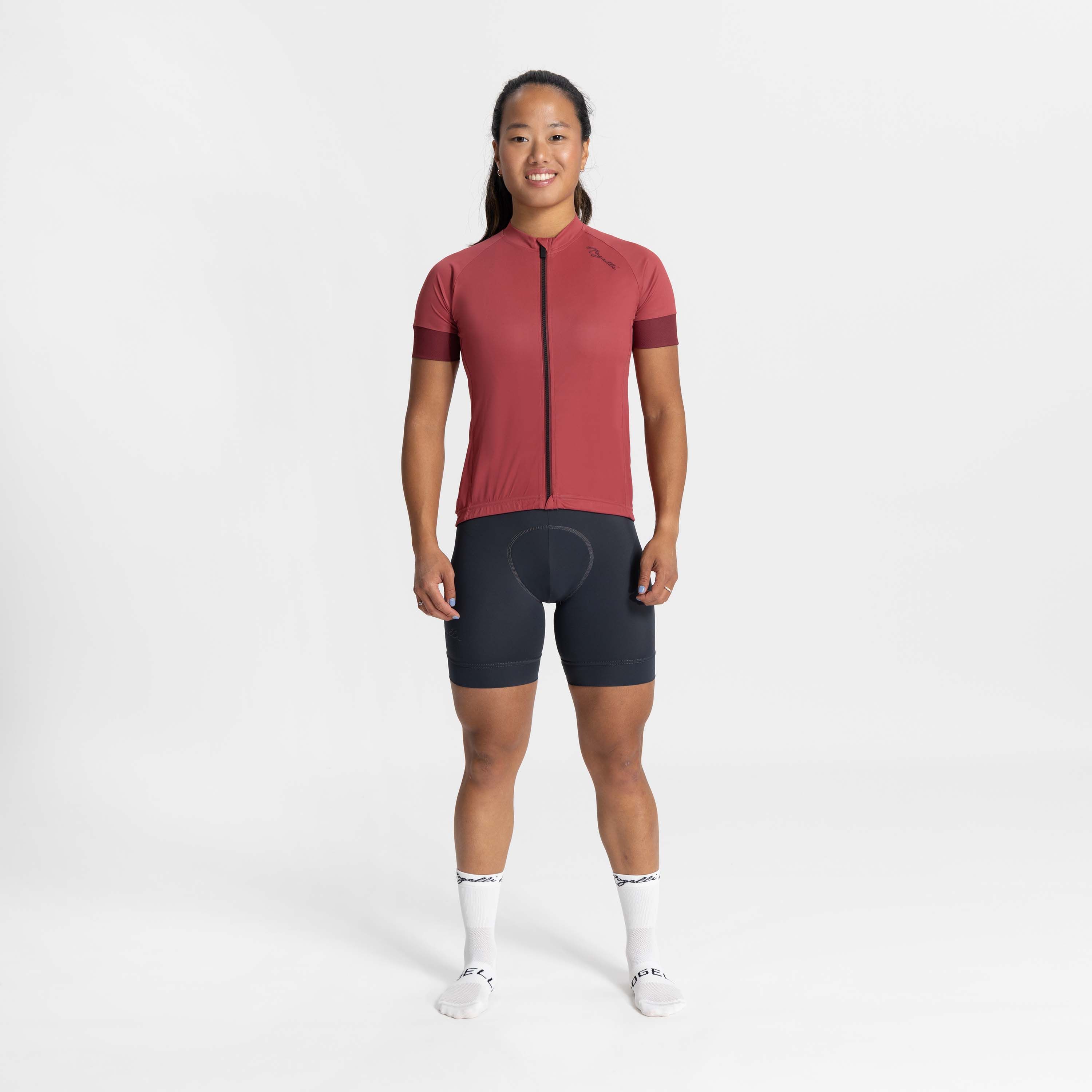 Rogelli Modesta Kirsche Damen Radtrikot Kurzarm