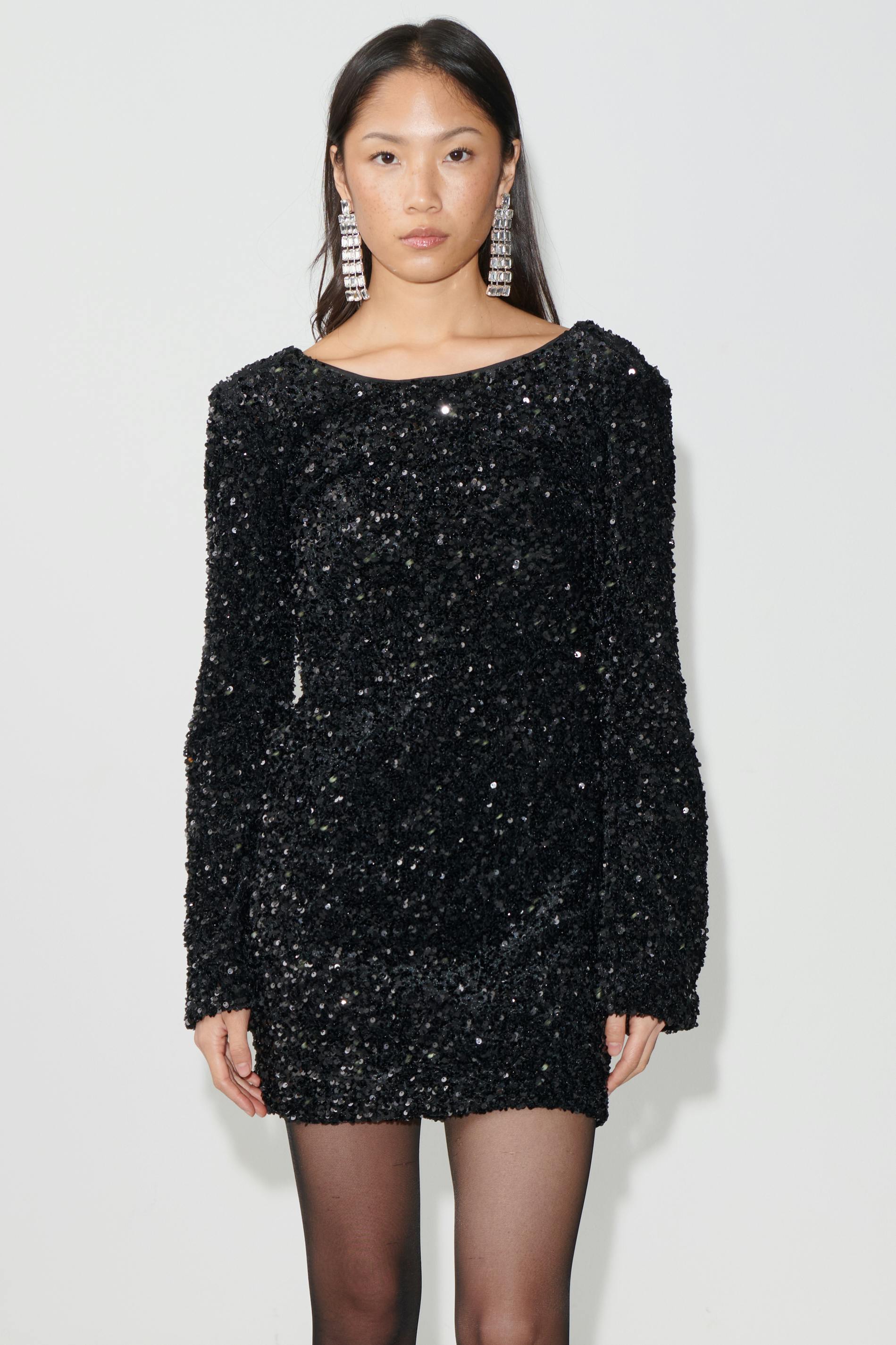Loose sequin mini dress