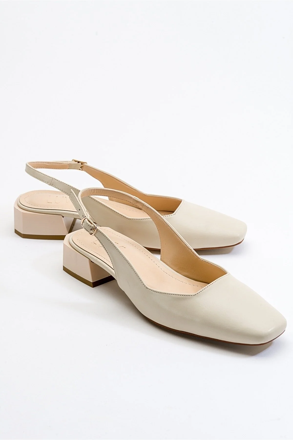 LuviShoes  State Beige Skin Damen-High-Heels-Schuhe