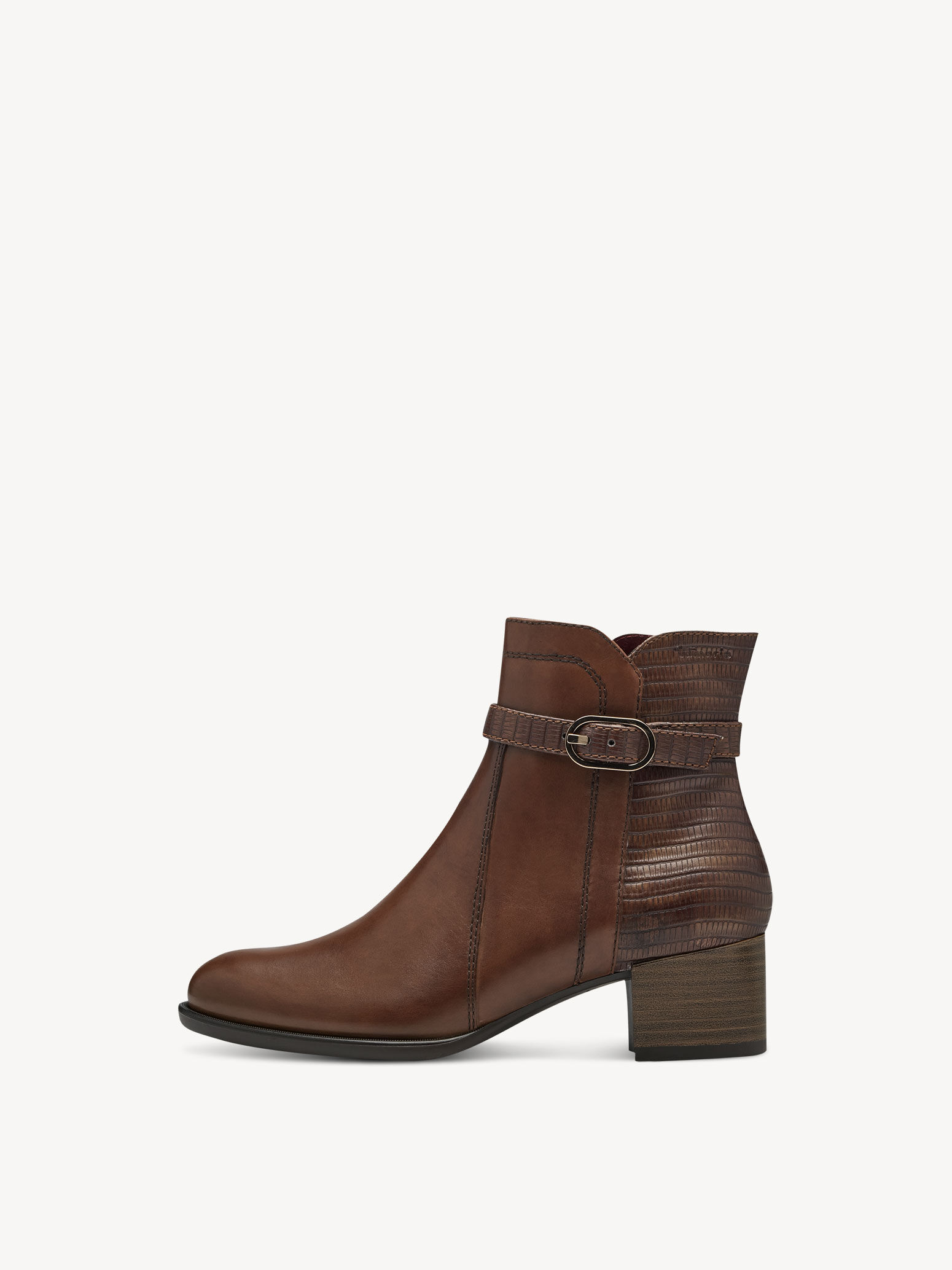 Bottine en cuir - marron