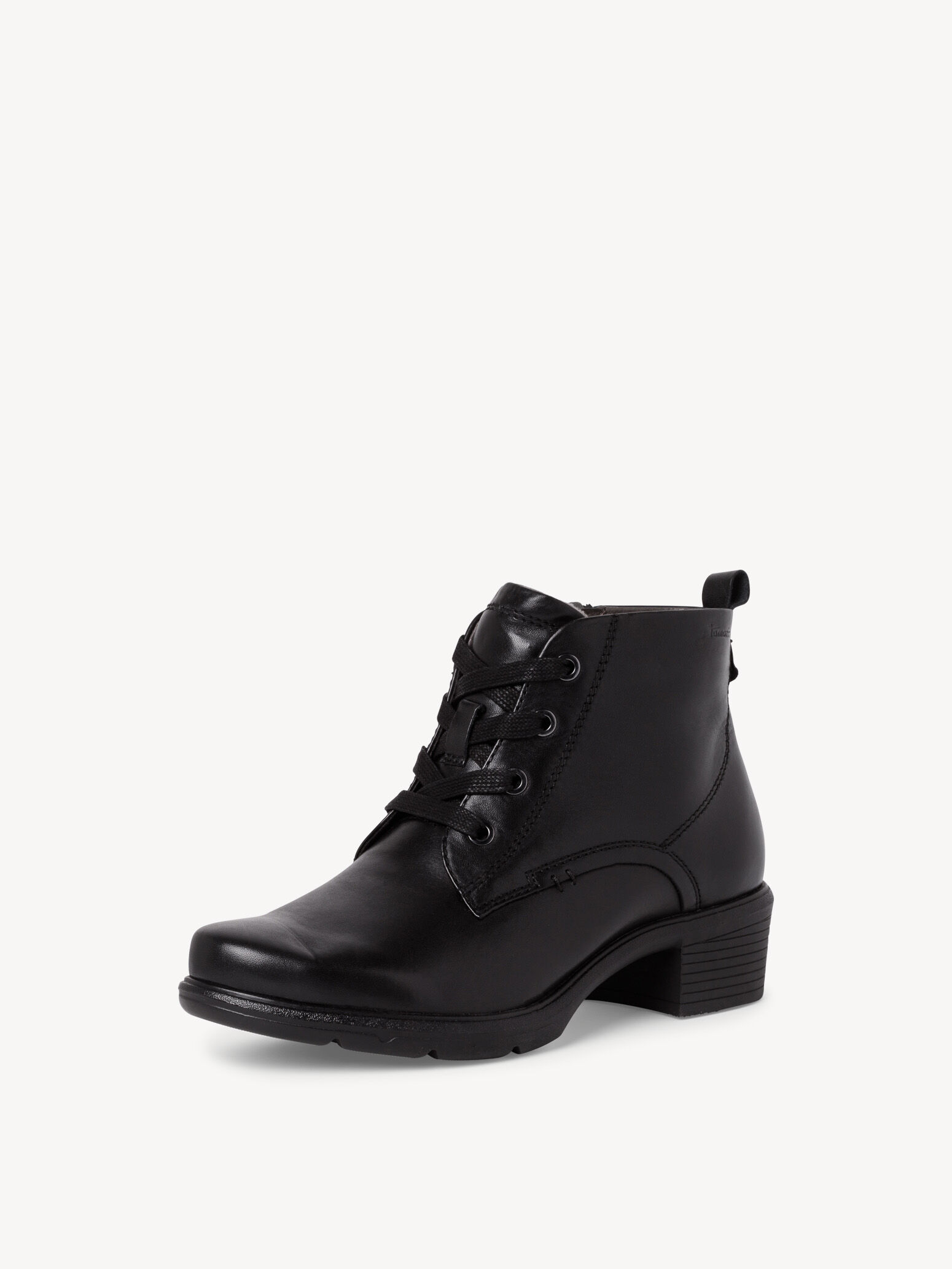 Bottine en cuir - noir