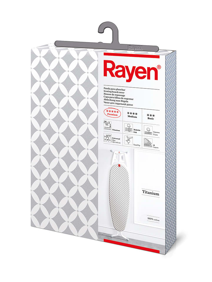 Rayen Bügeltischbezug in Grau - (L)130 x (B)47 cm günstig kaufen onesize