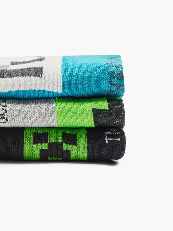 Minecraft 3er Pack Socken