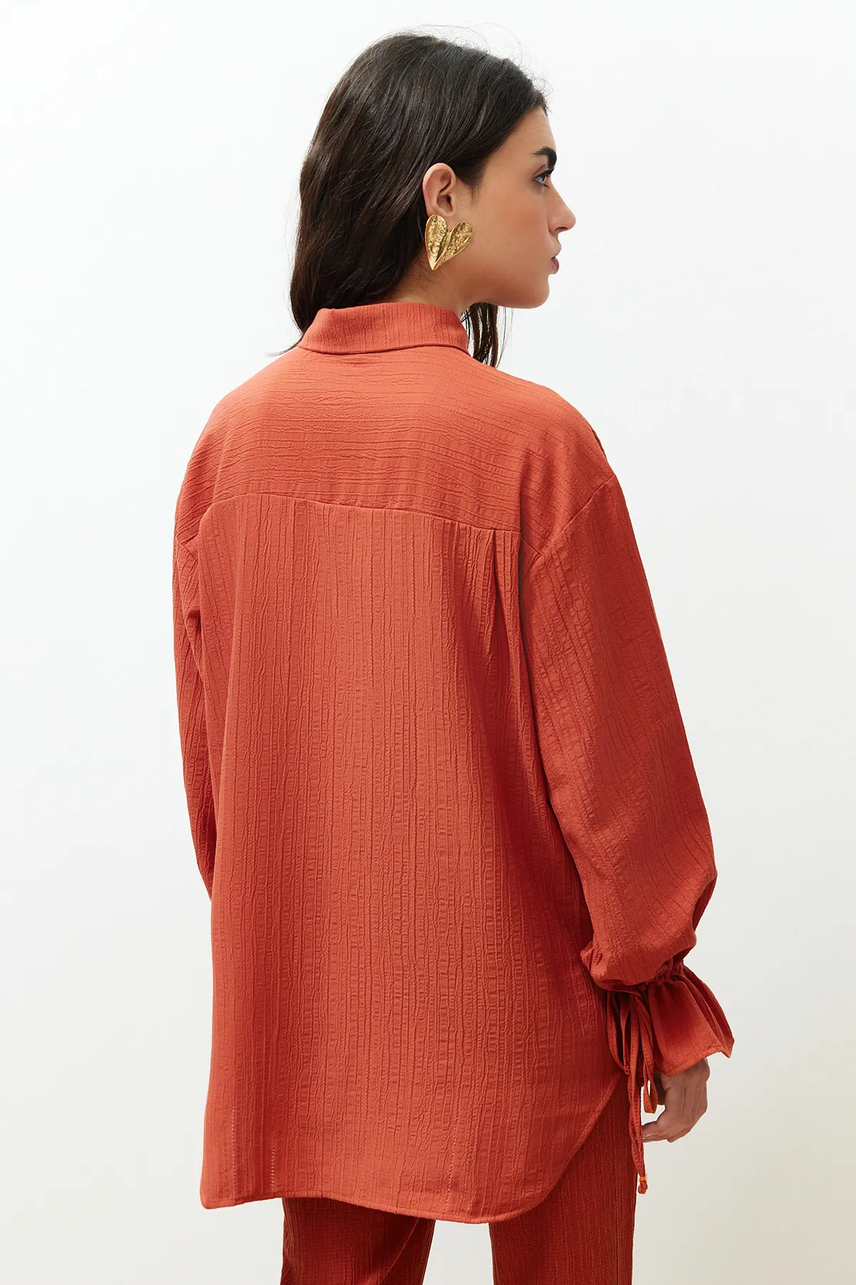 Trendyol Collection  Hemd - Bordeaux - Regular Fit