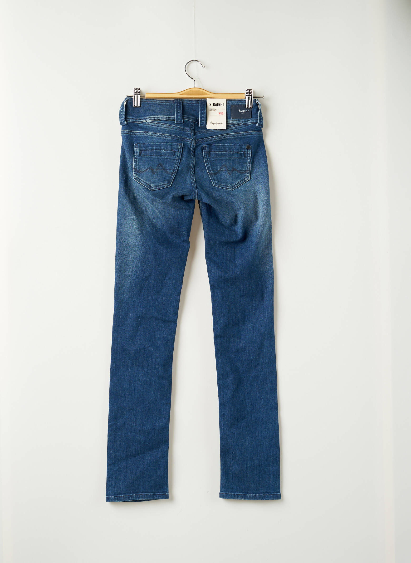 Pepe Jeans Jeans Coupe Droite Femme couleur bleu