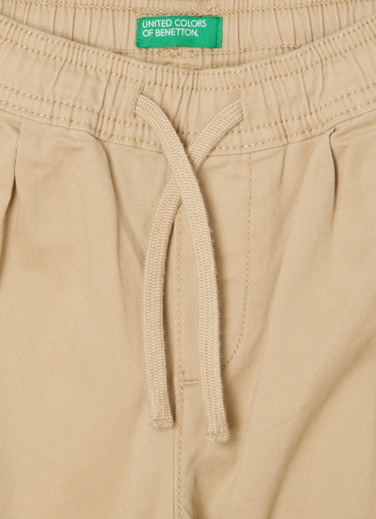 Pantaloni cargo slim fit Benetton cu buzunare aplicate