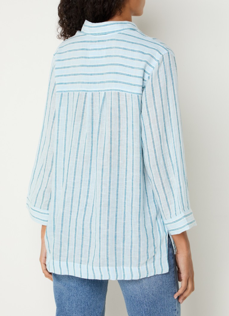 Rails Banks blouse in linen blend with stripe print