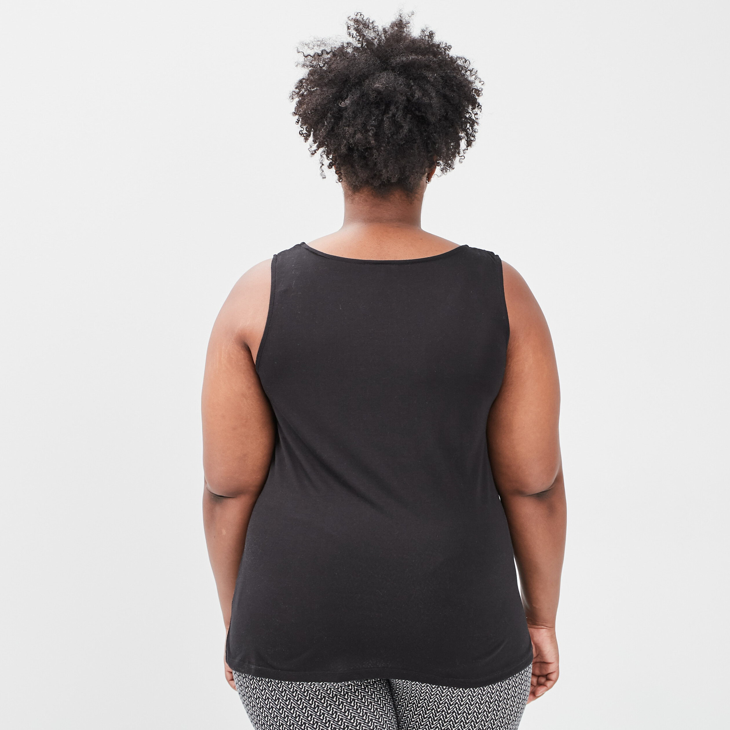 Débardeur Modavista noir femme grande taille | La Halle