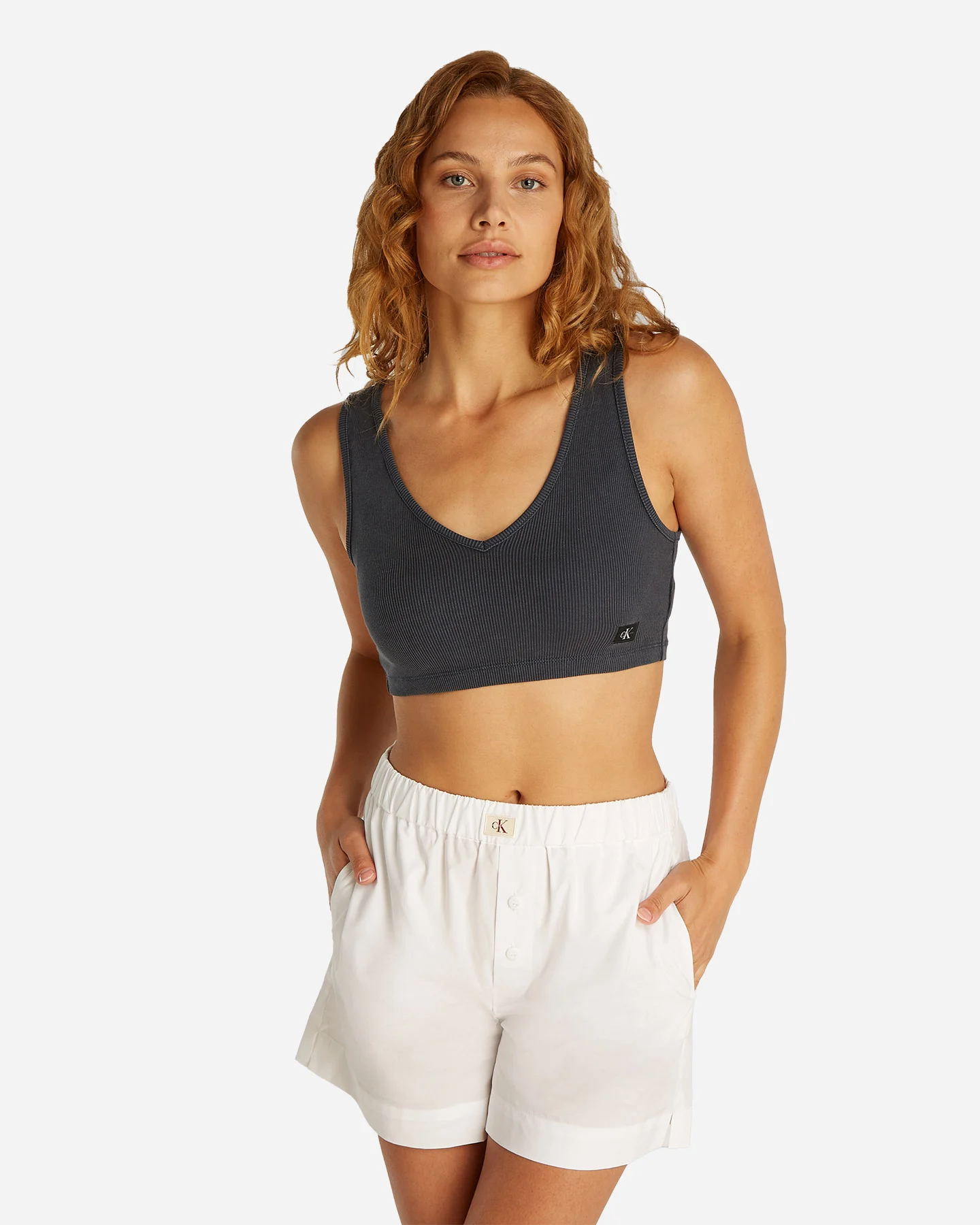 Canotta Calvin Klein Jeans Label Rib W J20J225246-PT2