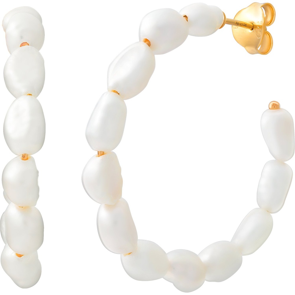 caï Créoles 925 Argent Boucles d'oreilles