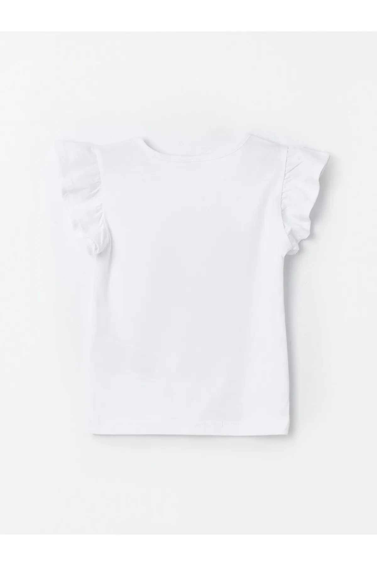 LC Waikiki  Bedrucktes kurzärmliges Mädchen-T-Shirt mit Rundhalsausschnitt