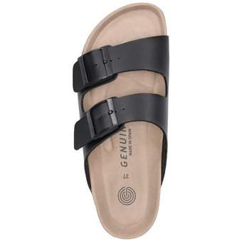Genuins Hawaii Vegan Pantolette in schwarz